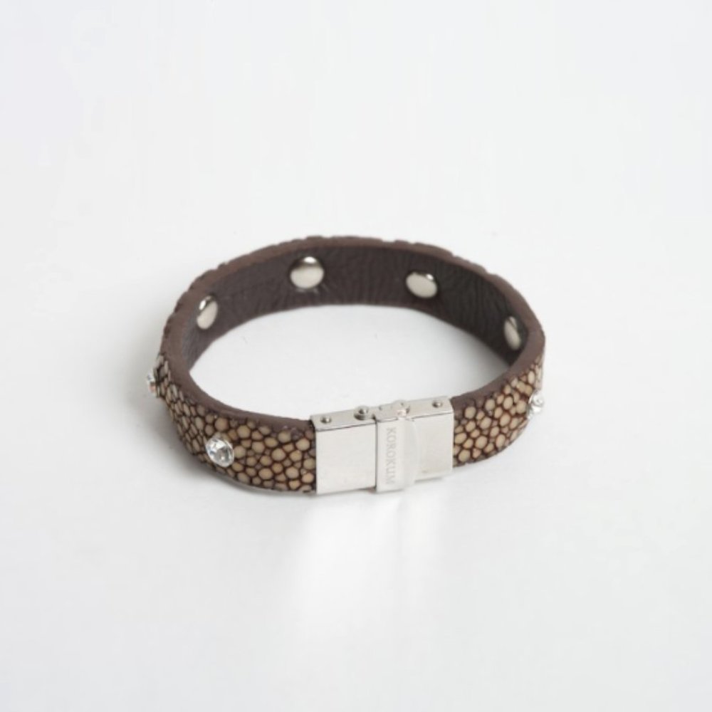 KOROKUM K26 DRACO Brown Stingray Bracelet